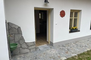Apartmán na chalupě "Borovanské baroko" s uzavřeným dvorkem
