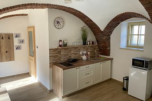 Apartmán na chalupě "Borovanské baroko" s uzavřeným dvorkem