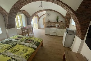 Apartmán na chalupě "Borovanské baroko" s uzavřeným dvorkem