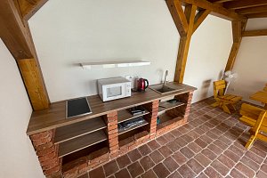 Apartmán na chalupě "Borovanské baroko" s uzavřeným dvorkem