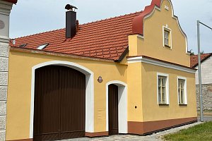 Apartmán na chalupě "Borovanské baroko" s uzavřeným dvorkem