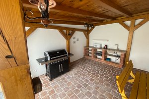 Apartmán na chalupě "Borovanské baroko" s uzavřeným dvorkem