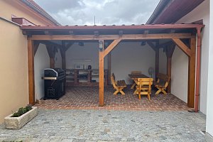 Apartmán na chalupě "Borovanské baroko" s uzavřeným dvorkem