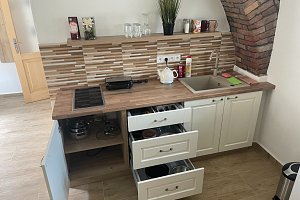 Apartmán na chalupě "Borovanské baroko" s uzavřeným dvorkem