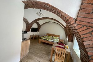 Apartmán na chalupě "Borovanské baroko" s uzavřeným dvorkem