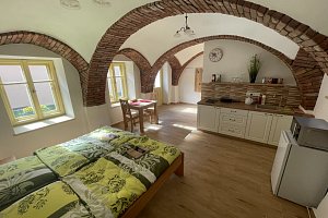 Apartmán na chalupě "Borovanské baroko" s uzavřeným dvorkem