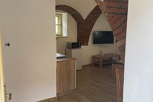 Apartmán na chalupě "Borovanské baroko" s uzavřeným dvorkem